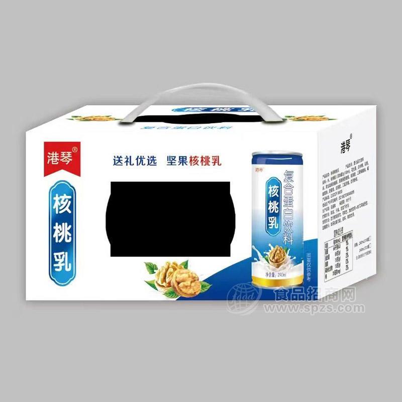 港琴核桃乳复合蛋白饮料饮品招商240ml