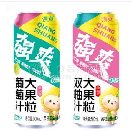 強(qiáng)爽葡萄汁大果粒飲料雙柚汁大果粒飲料果汁招商