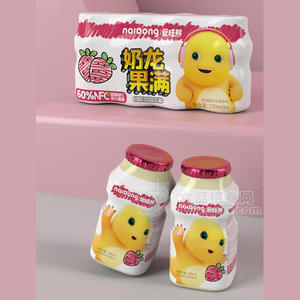 爱旺熊草莓味奶龙果满复合膳食纤维果汁饮料饮品招商150ml