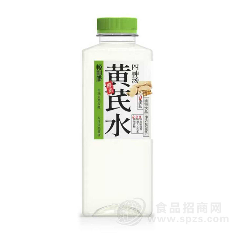 恒利康黄芪水四神汤0脂肪植物饮料饮品厂家招商500ml