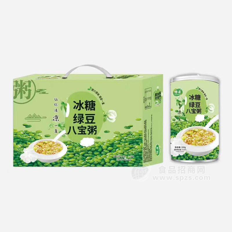 帅盾冰糖绿豆八宝粥方便食品早餐粥招商箱装