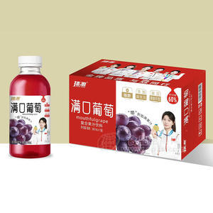 拙源满口葡萄复合果汁饮料500mlx15瓶