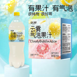 眾口妙云霧檸檬氣泡果汁復(fù)合果汁飲料飲品廠家招商1.25L