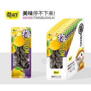萌孩子酸甜梅肉话化类蜜饯休闲食品追剧零食厂家招商30g