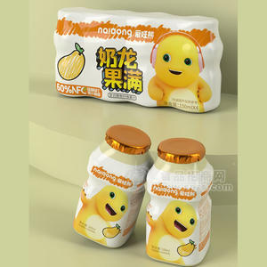 愛旺熊芒果味奶龍果滿復合膳食纖維果汁飲料飲品150ml