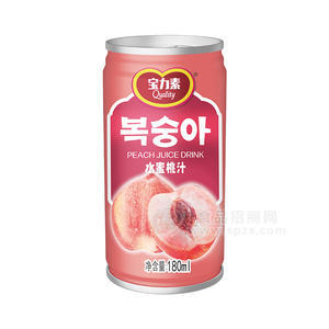 寶力素水蜜桃汁果汁飲料飲品廠家招商180ml