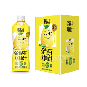 輕上金銀花雙柚汁復(fù)合果汁飲料飲品招商1L