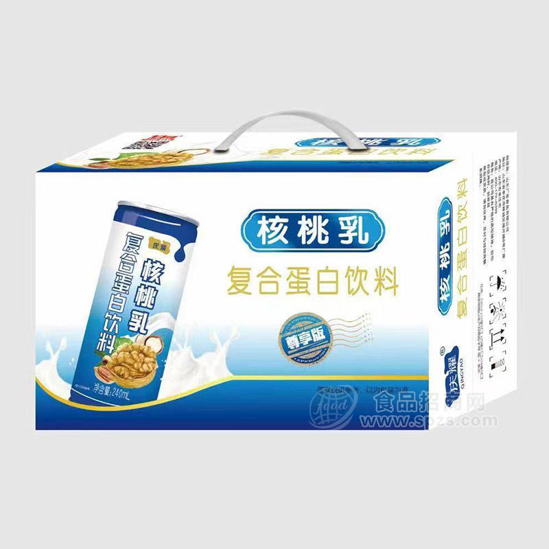 庆耀核桃乳复合蛋白饮料饮品厂家招商240ml