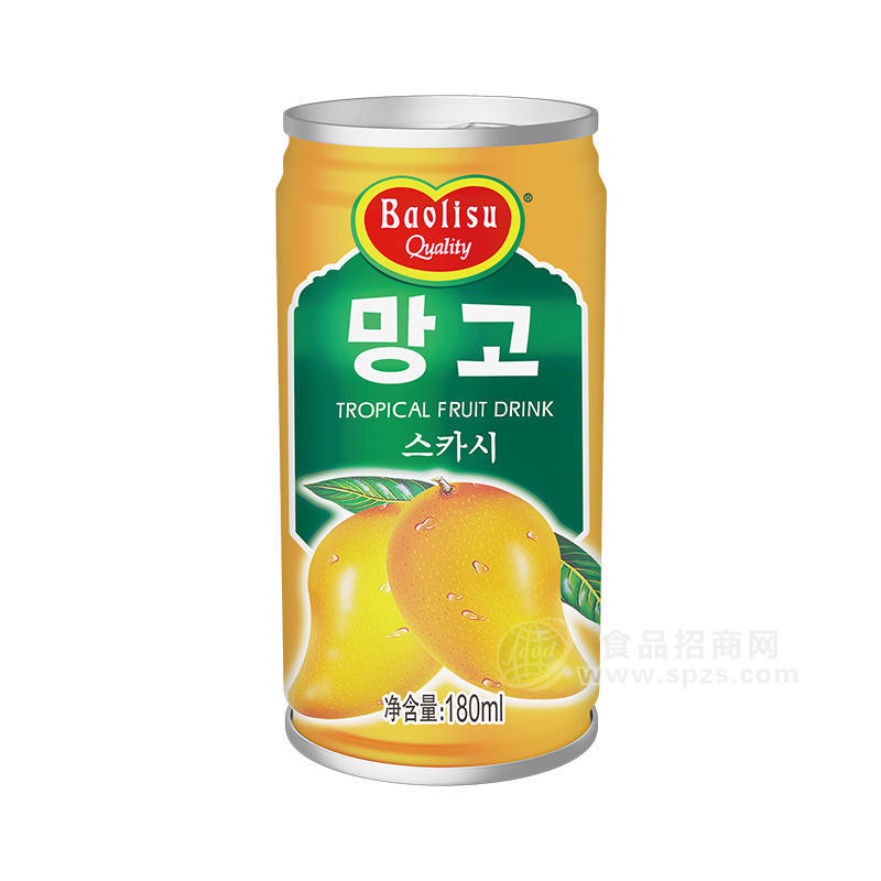 宝力素芒果汁果汁饮料饮品厂家招商180ml