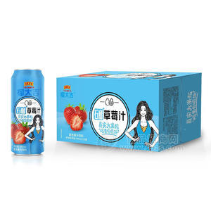 榴大吉石榴草莓汁復(fù)合果汁飲料飲品招商490ml