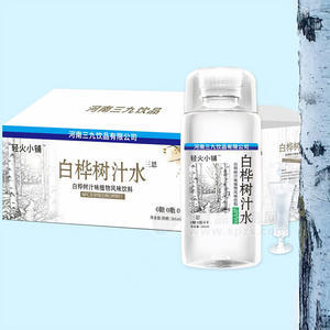 轻火小铺白桦树汁水风味饮料NFC饮品386ml