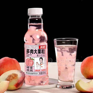 拙源蜂蜜桃桃多肉大果粒果汁饮料450ml招商