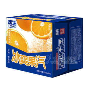 荔達(dá)冰爽果汽橙味果汁汽水飲料飲品招商箱裝