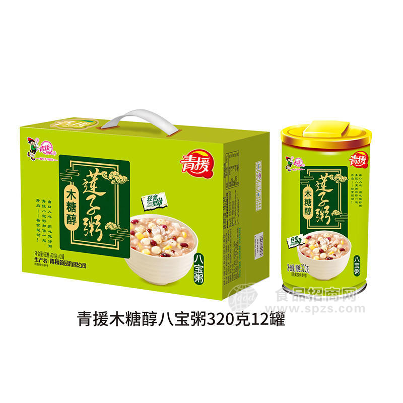 青援木糖醇八寶粥方便食品早餐粥招商320g