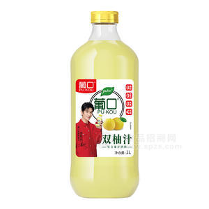 葡口雙柚汁復(fù)合果汁飲料低糖瓶裝招商1L