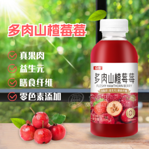 众雪多肉山楂莓莓复合果汁饮料500ml