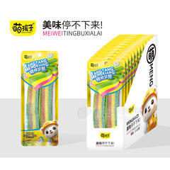 萌孩子缤纷酸果带糖凝胶糖果休闲零食厂家招商33g