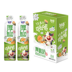 妙奇厚酸奶茉莉蜜瓜味奶昔飲料飲品招商60g