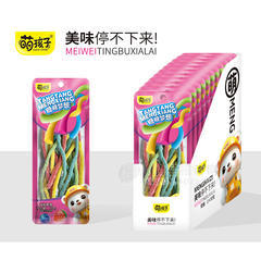 萌孩子缤纷酸果条糖糖凝胶糖果休闲零食厂家招商33g