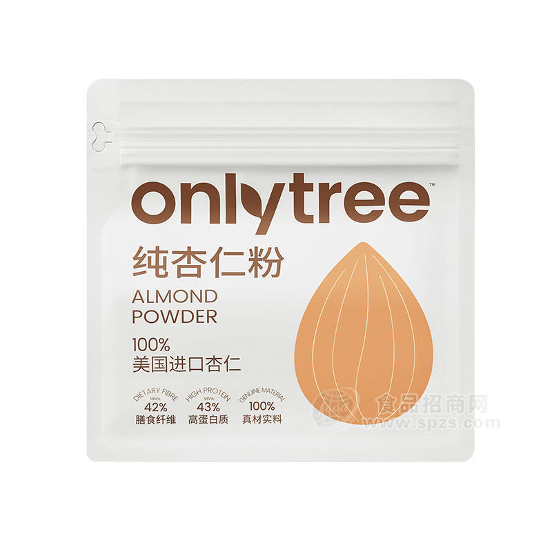 onlytree杏仁粉美国进口杏仁膳食纤维高蛋白质