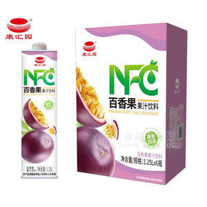 康汇园百香果果汁饮料NFC饮品厂家招商1.25L