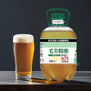 毛尖精酿中式精酿啤酒茶啤原麦汁浓度12°p鲜啤1.5L