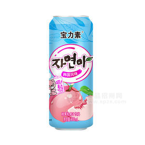 宝力素桃果粒果汁饮料嚼着喝饮品招商490ml