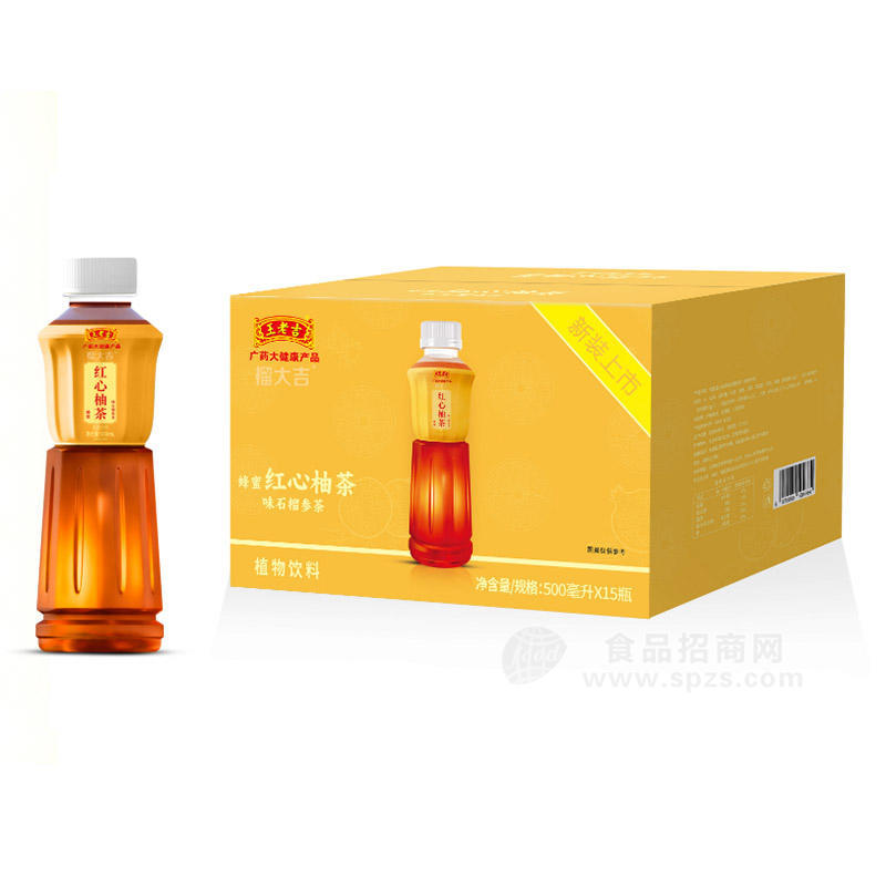 榴大吉蜂蜜红心柚茶植物饮料饮品厂家招商500ml