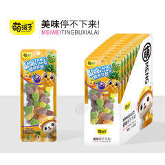 萌孩子果汁软糖凝胶糖果休闲零食饮品招商46g
