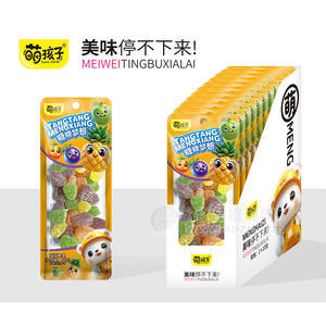 萌孩子果汁软糖凝胶糖果休闲零食饮品招商46g