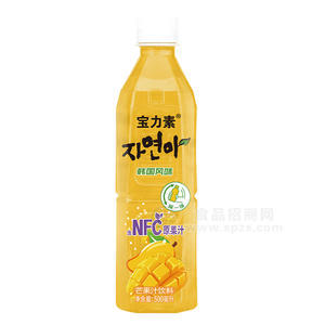 寶力素芒果汁飲料含NFC原果汁飲品招商500ml