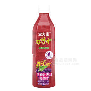 寶力素葡萄汁飲料含NFC原果汁飲品招商500ml