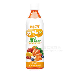 自然因复合果蔬汁饮品含NFC原果汁饮料招商500ml