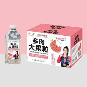 周一喜多肉大果粒蜂蜜荔枝果粒果汁饮料1Lx12瓶