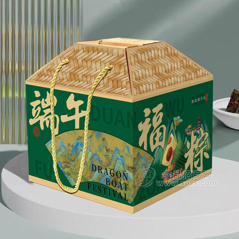 端午福粽禮盒裝粽子廠家招商箱裝