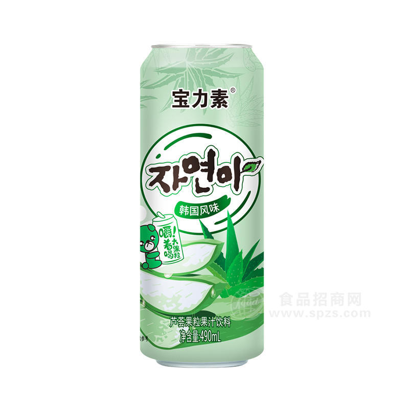 宝力素芦荟果粒果汁饮料嚼着喝饮品招商490ml