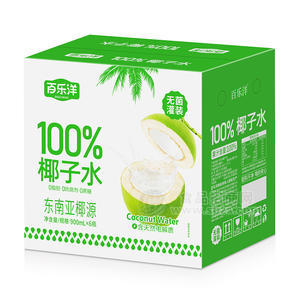 百樂洋椰子水100%無菌冷罐飲料飲品廠家招商900ml