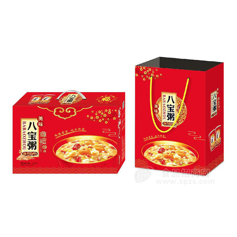 铨顺八宝粥早餐粥方便食品厂家招商箱装