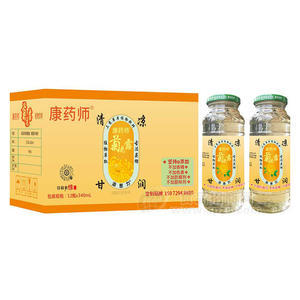 康藥師清涼甘潤(rùn)菊花露植物飲料飲品廠家招商340ml