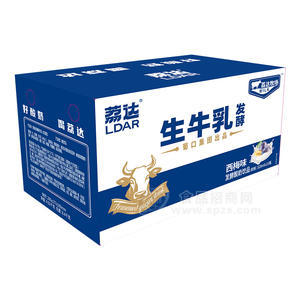 荔達(dá)生牛乳西梅味發(fā)酵酸奶飲品飲料328ml×15