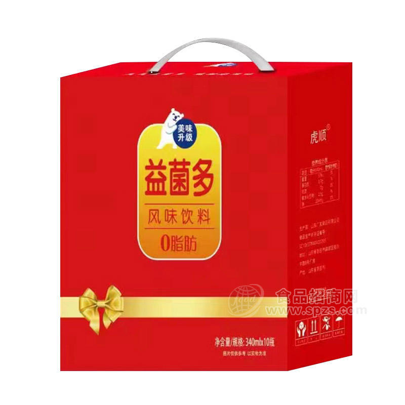 虎顺益菌多风味饮料饮品招商340ml