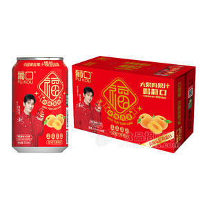 葡口果粒黄桃汁饮料NFC原果汁饮料饮品招商箱装