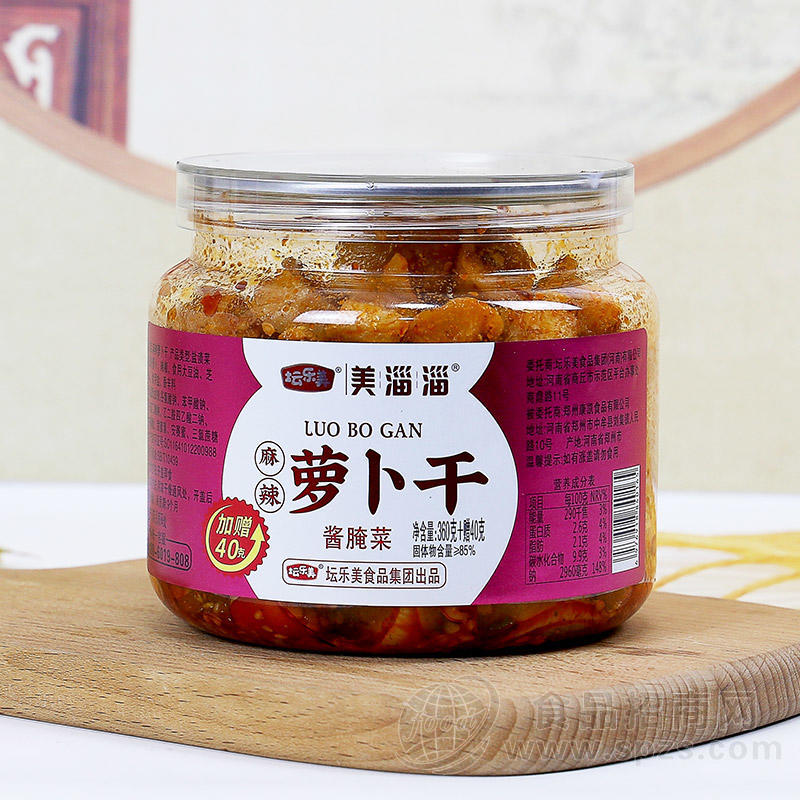 美淄淄麻辣萝卜干酱腌菜下饭菜桶装招商400g