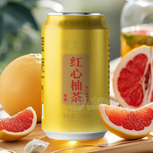 榴大吉紅心柚茶蜂蜜味石榴叁茶植物飲料飲品廠家招商310ml