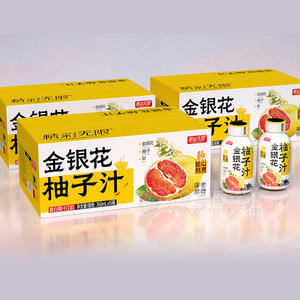 精彩無限金銀花柚子汁復(fù)合果汁飲料飲品廠家招商350ml