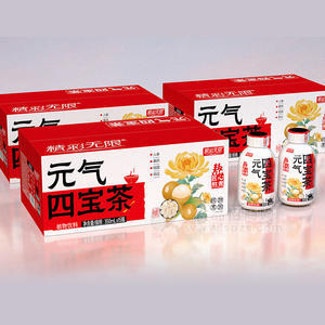 精彩无限元气四宝茶植物饮料饮品厂家招商350ml