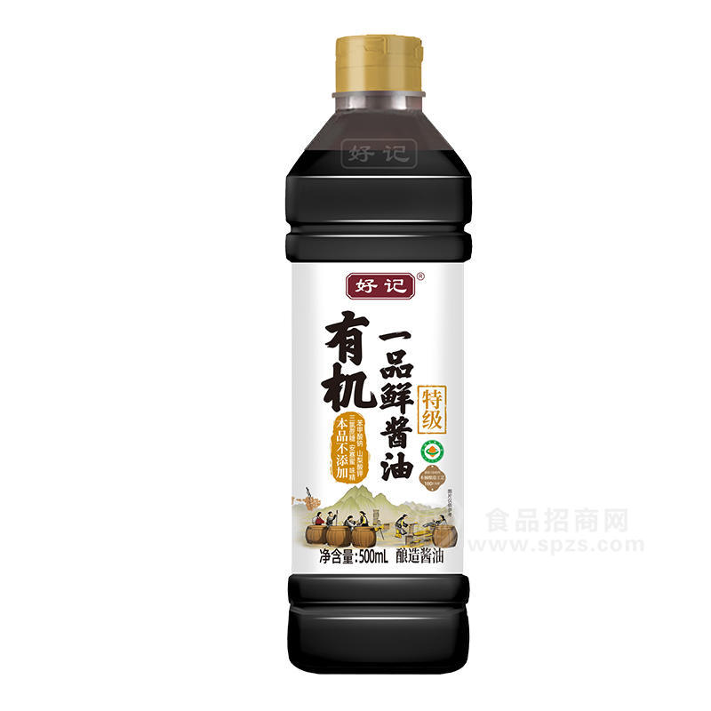 木桶酿造有机一品鲜酱油酿造酱油调味品厂家招商500mL