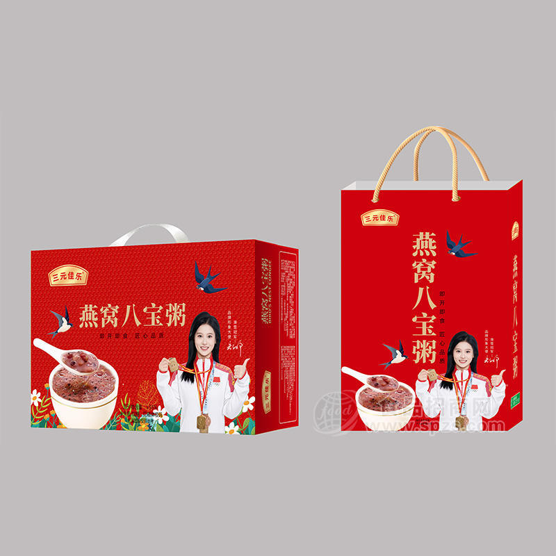 三元佳乐燕窝八宝粥方便食品厂家招商箱装 