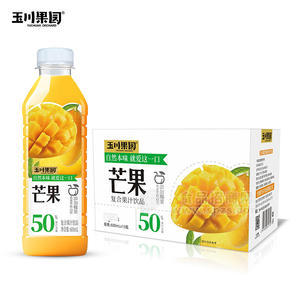 玉川果園芒果50%復(fù)合果汁飲品飲料廠家招商600ml×15