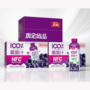 澳进葡萄汁100%NFC饮品复合果汁饮料500ml